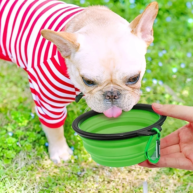 Cuenco Plegable Portátil para Mascotas | Agua y Comida