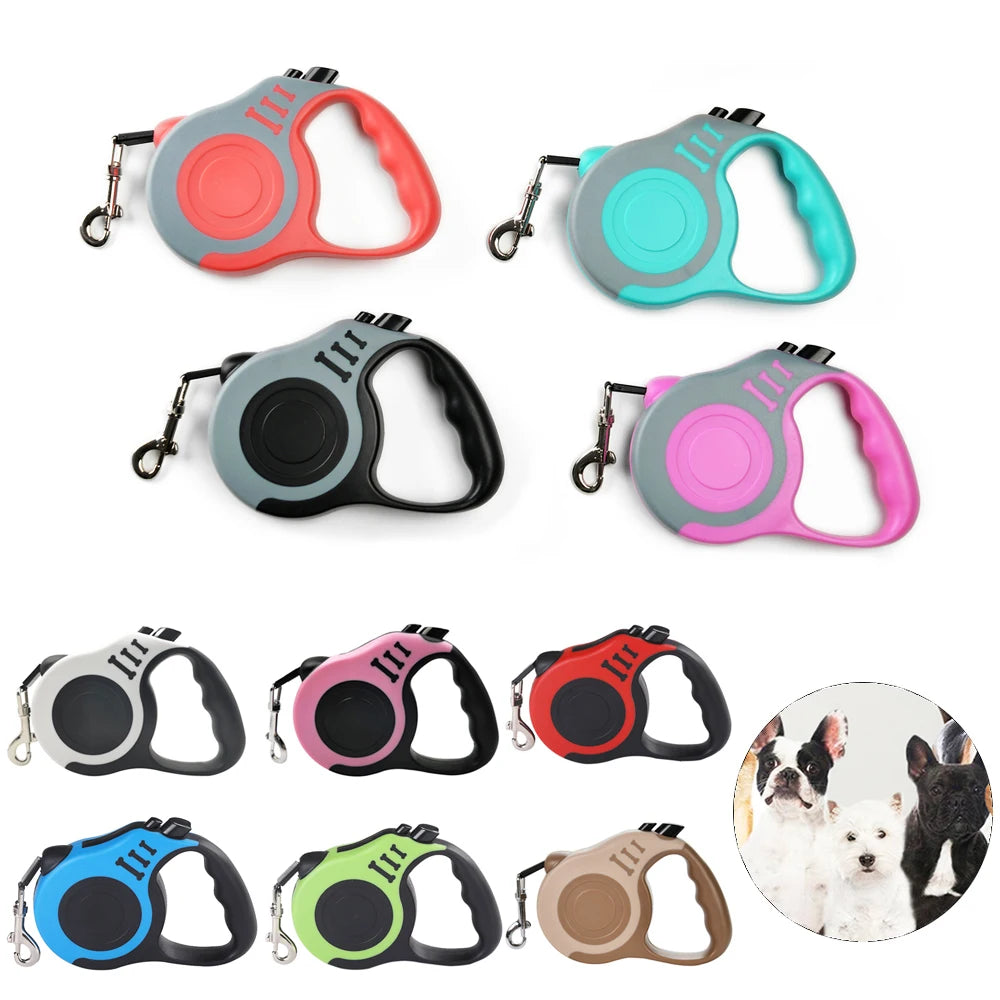 Correa Retráctil para Perros | 3m y 5m Nailon Resistente