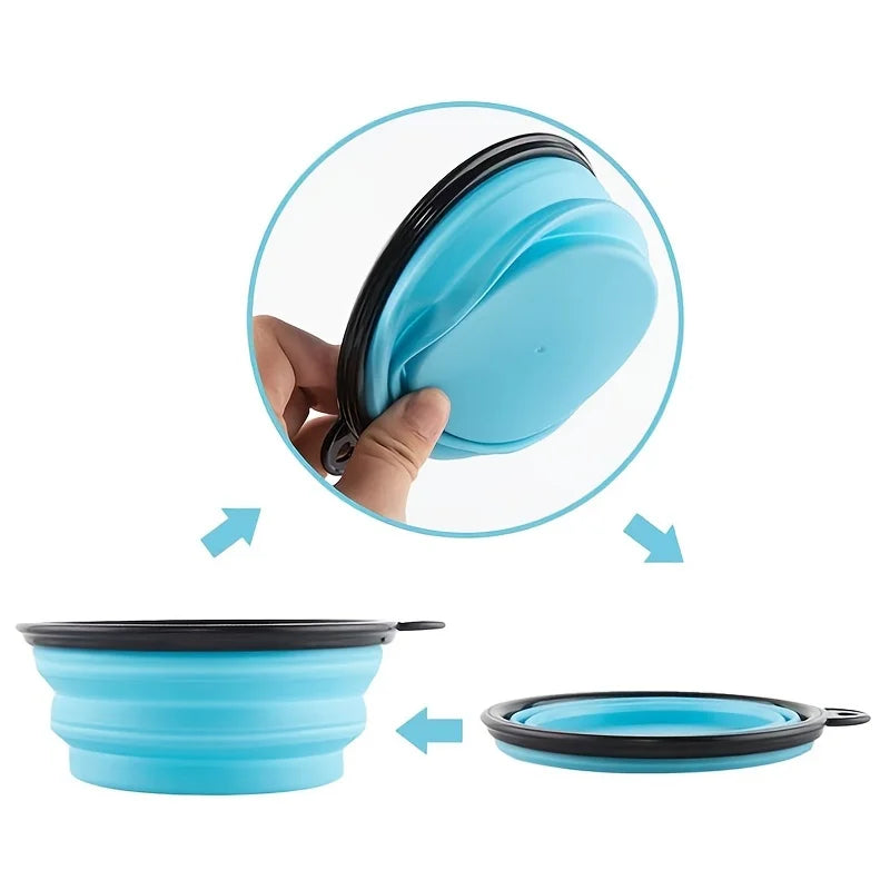 Cuenco Plegable Portátil para Mascotas | Agua y Comida
