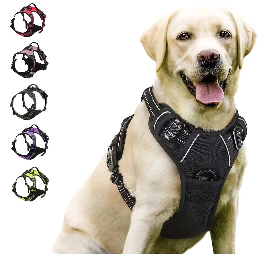 Arnés Reflectante Sin Tirones para Perros | Control Fácil