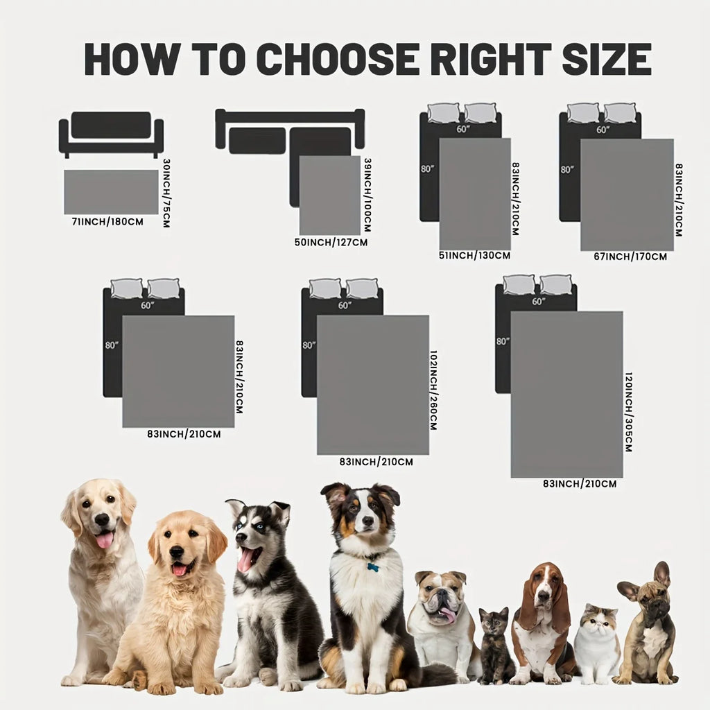 Funda de cama antideslizante y antifugas para perros, manta para mascotas, sofá, alfombrilla para cama para mascotas, protectores de colchón para coche, funda de sofá para muebles para gatos y perros