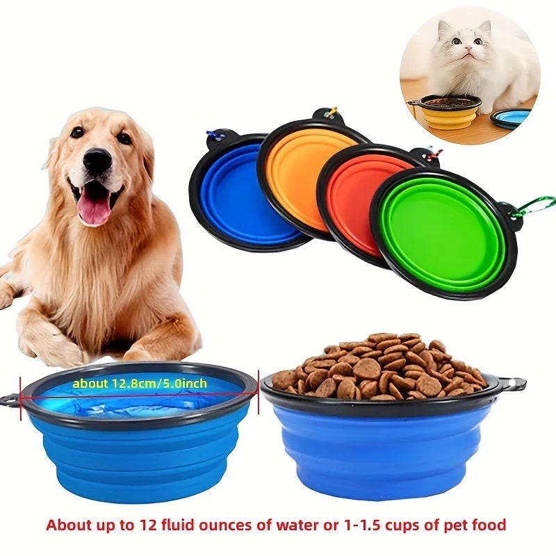 Cuenco Plegable Portátil para Mascotas | Agua y Comida