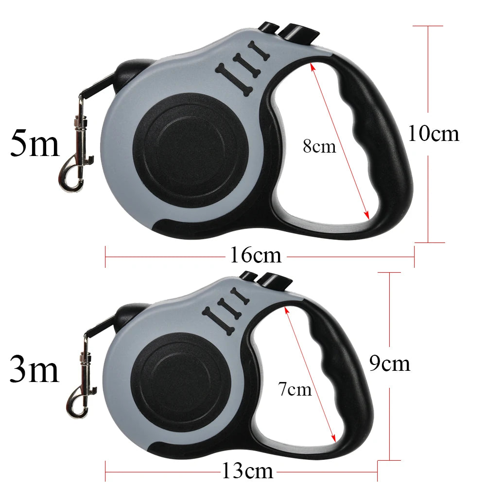 Correa Retráctil para Perros | 3m y 5m Nailon Resistente