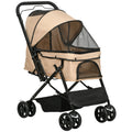 PawHut Cochecito para Perros Plegable con Ruedas Universales