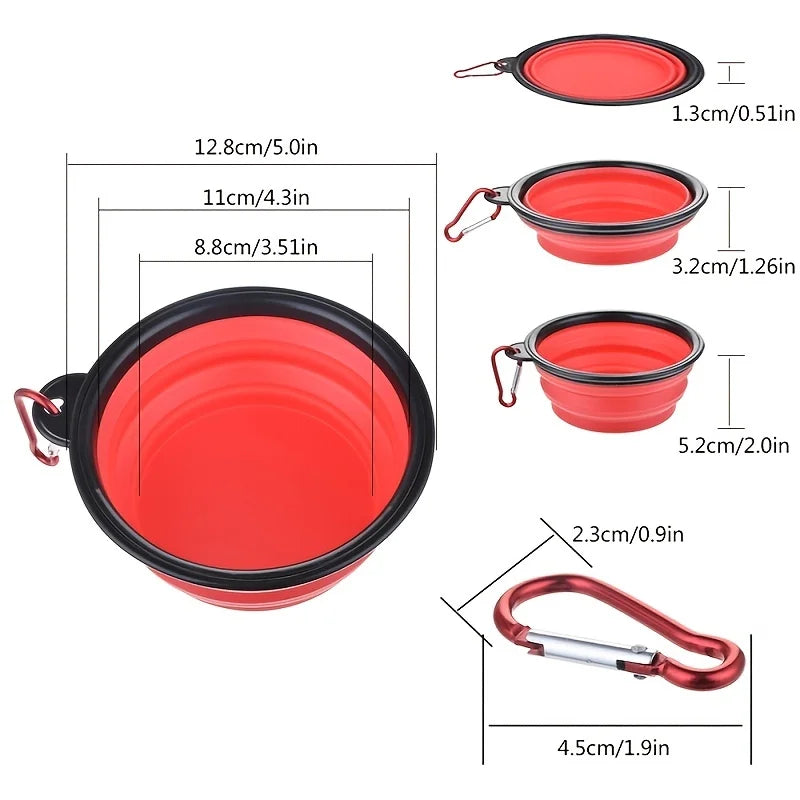 Cuenco Plegable Portátil para Mascotas | Agua y Comida