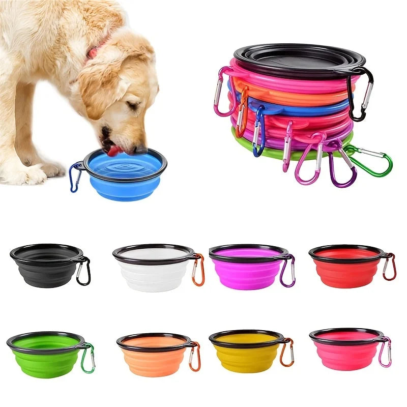 Cuenco Plegable Portátil para Mascotas | Agua y Comida
