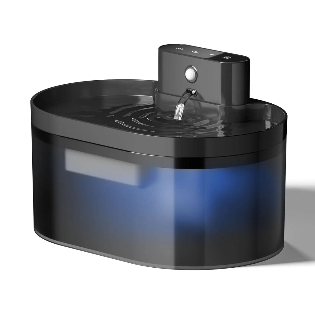 Fuente de beber automática para gatos y perros, dispositivo silencioso con carga de pasarela, inducción, 2,2 L