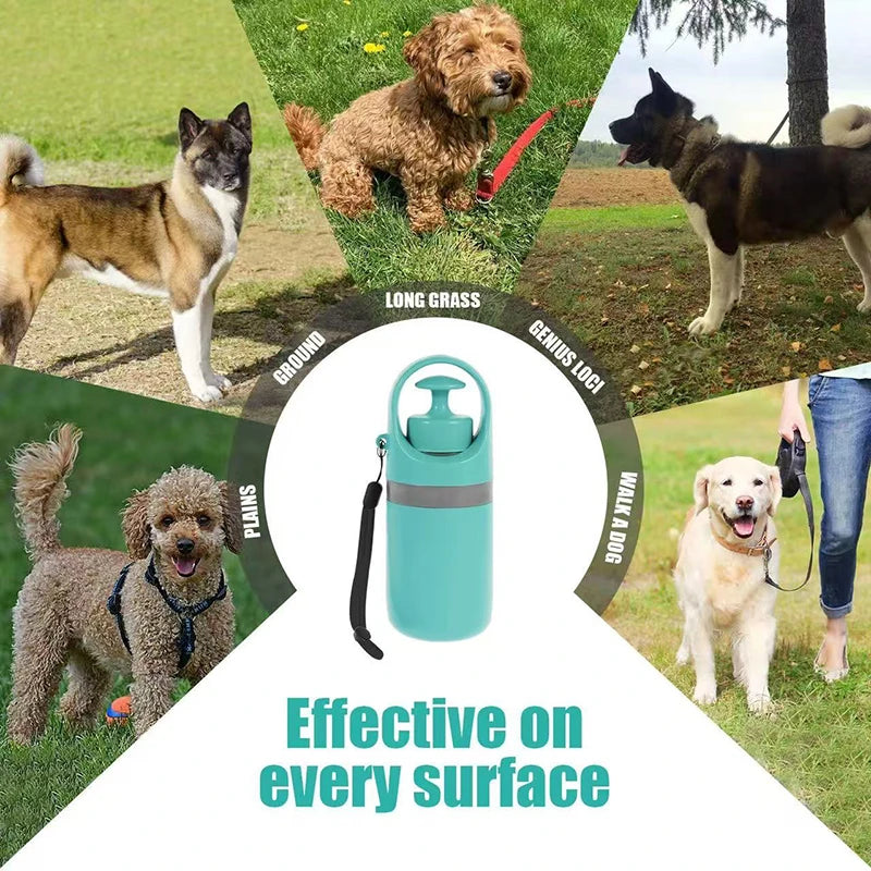 Recogedor portátil para excrementos de perros, limpiador para recoger residuos de mascotas al aire libre, bolsa de basura integrada, recogedor de excrementos de mascotas de mano, diseño sin contacto
